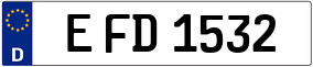 Trailer License Plate